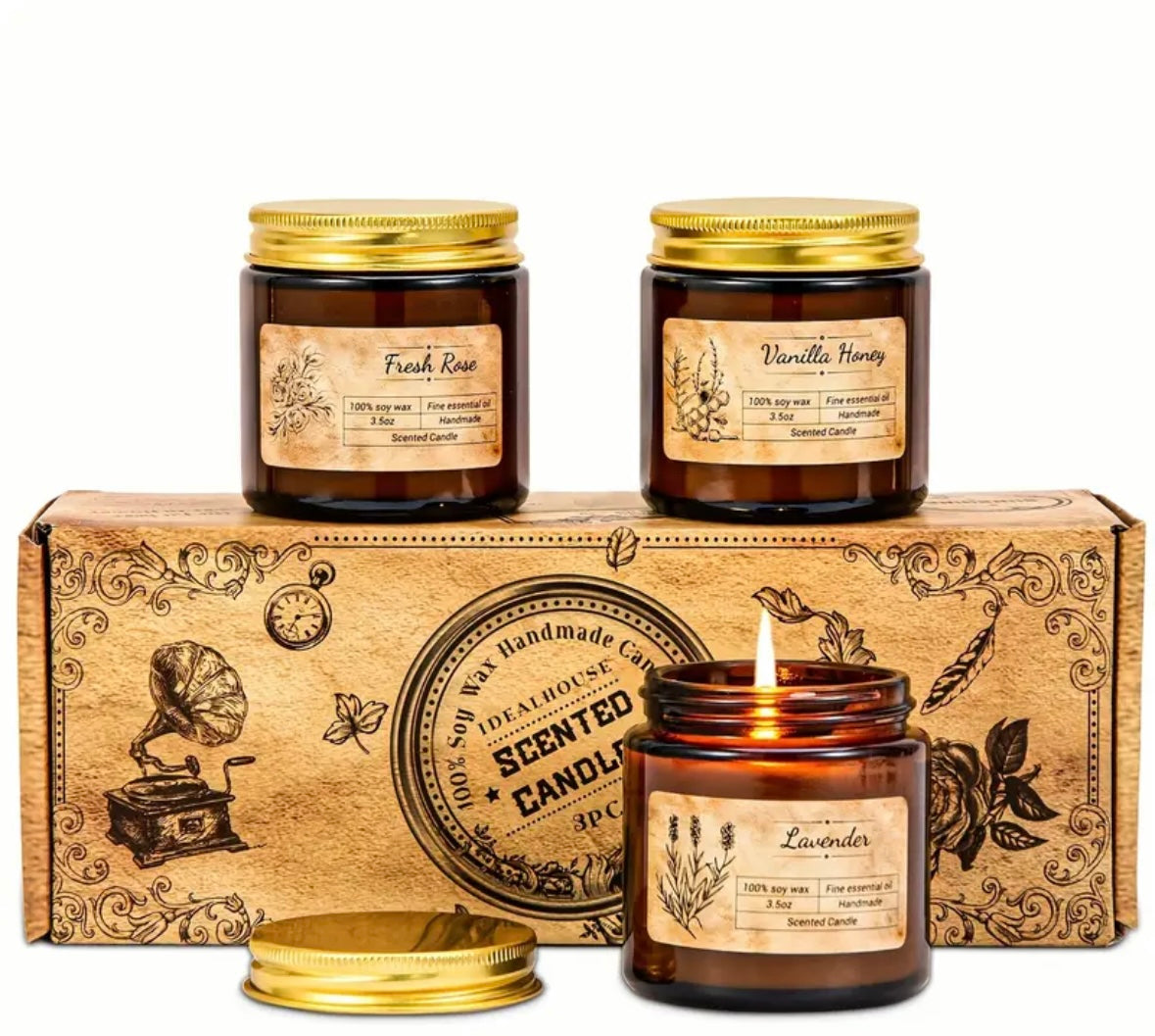 4pcs Scented Candle Set