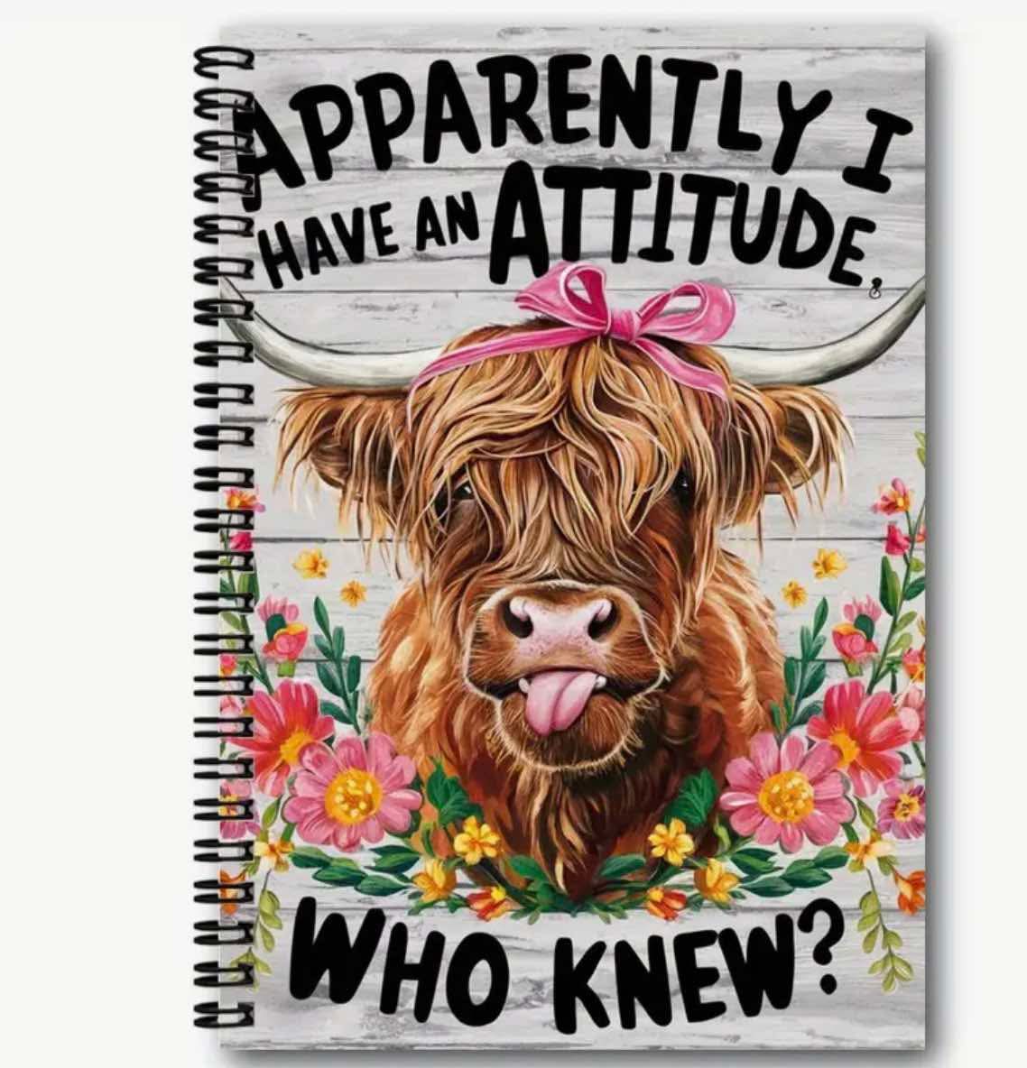 Highland Cow Note Book