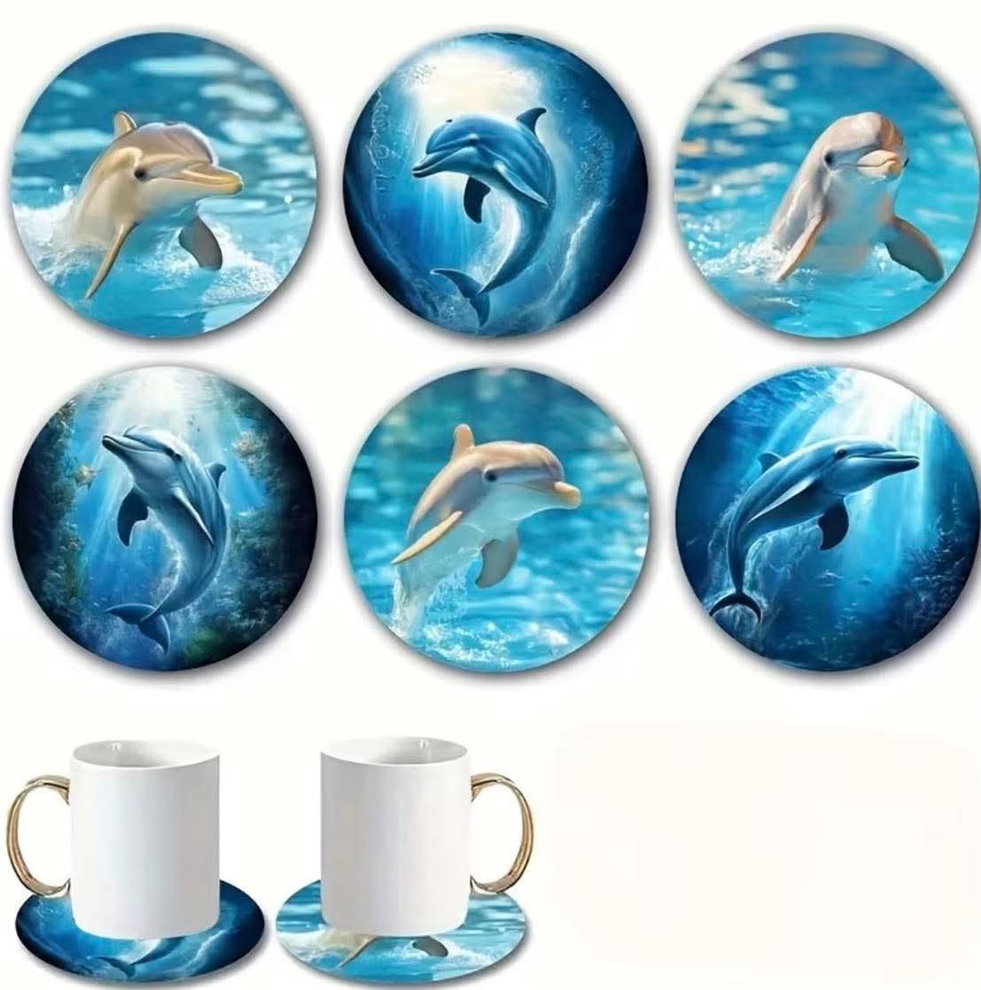 6PC Wooden Coasters