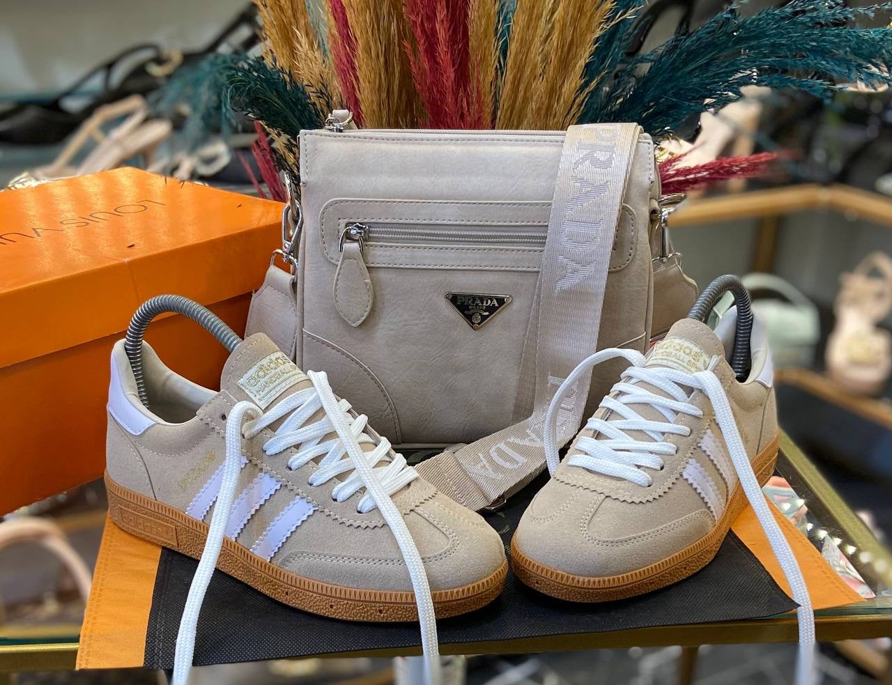 Women Trainers & Bag Set