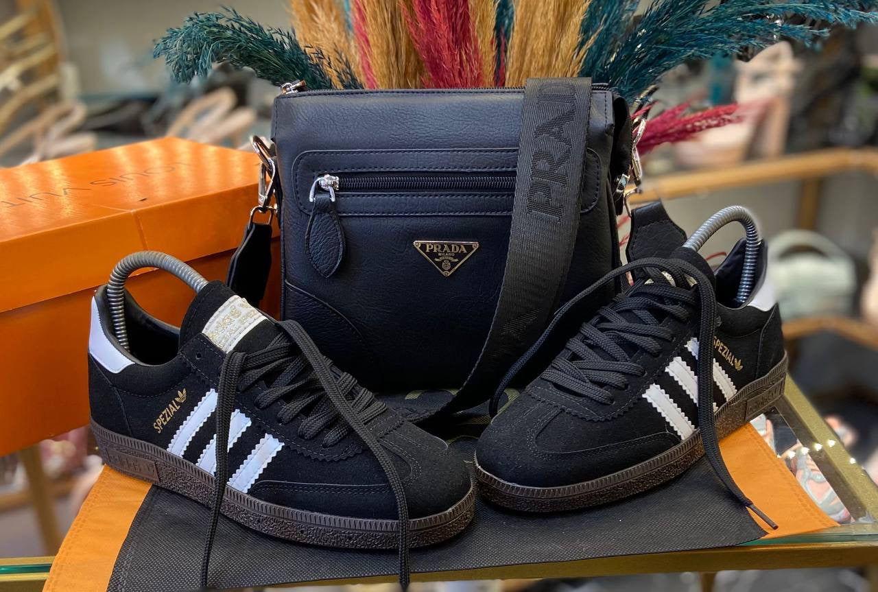 Women Trainers & Bag Set