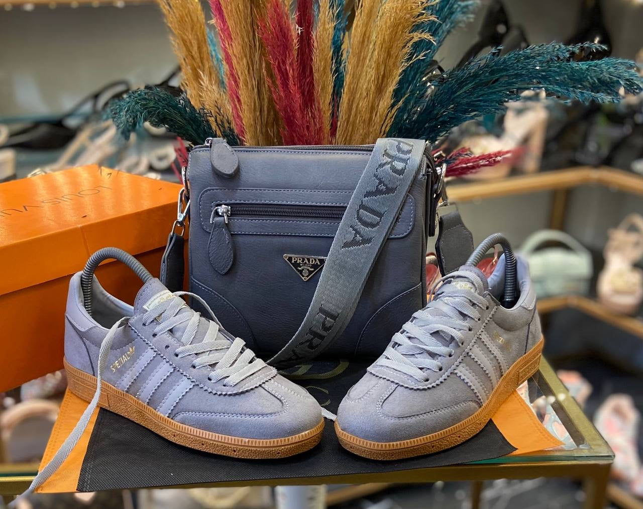 Women Trainers & Bag Set