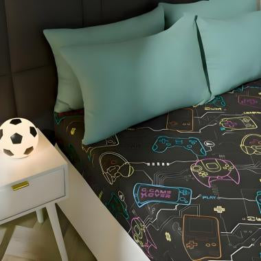 Gaming Print Fitted Sheet