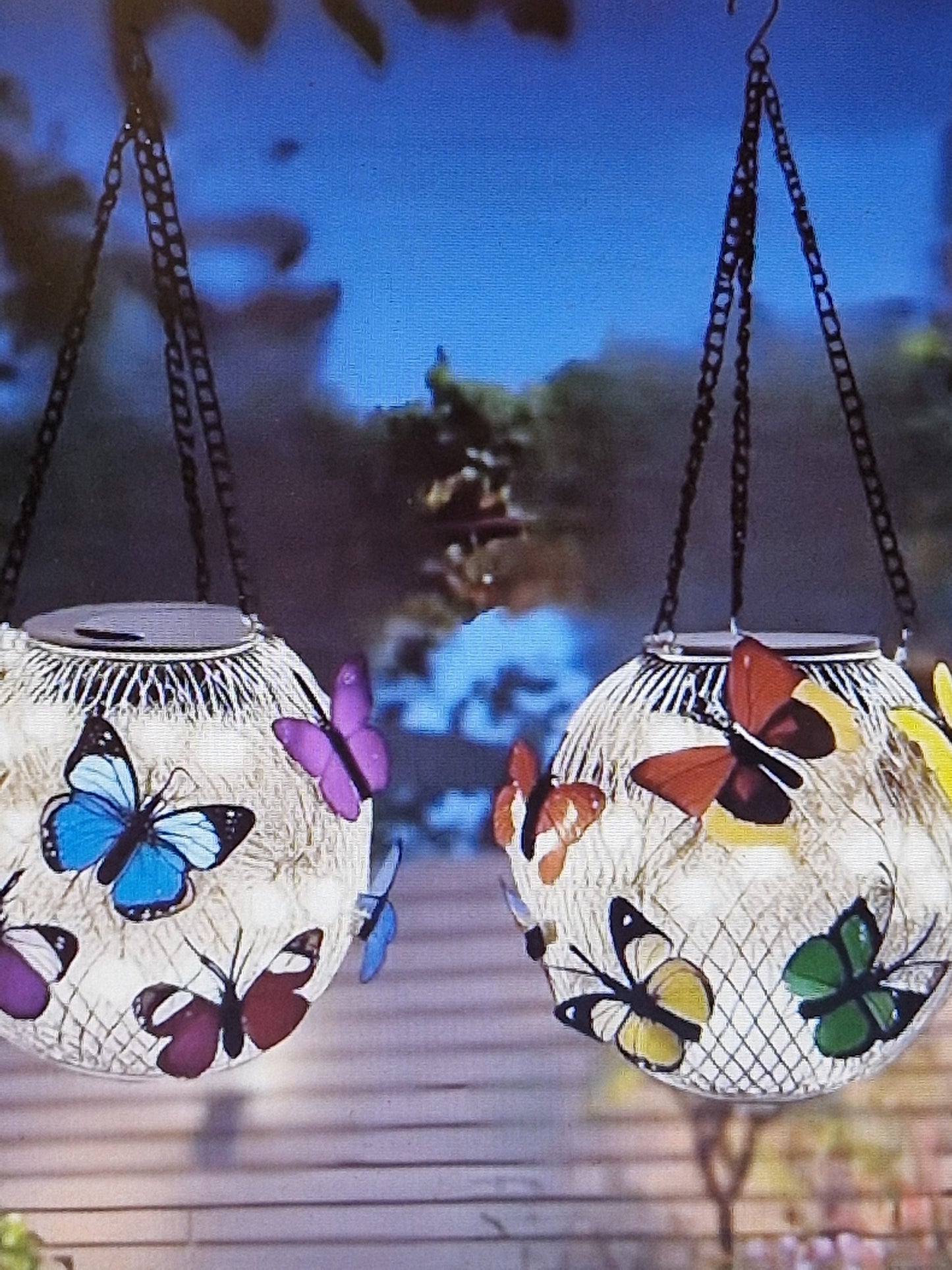 Butterfly solar lights