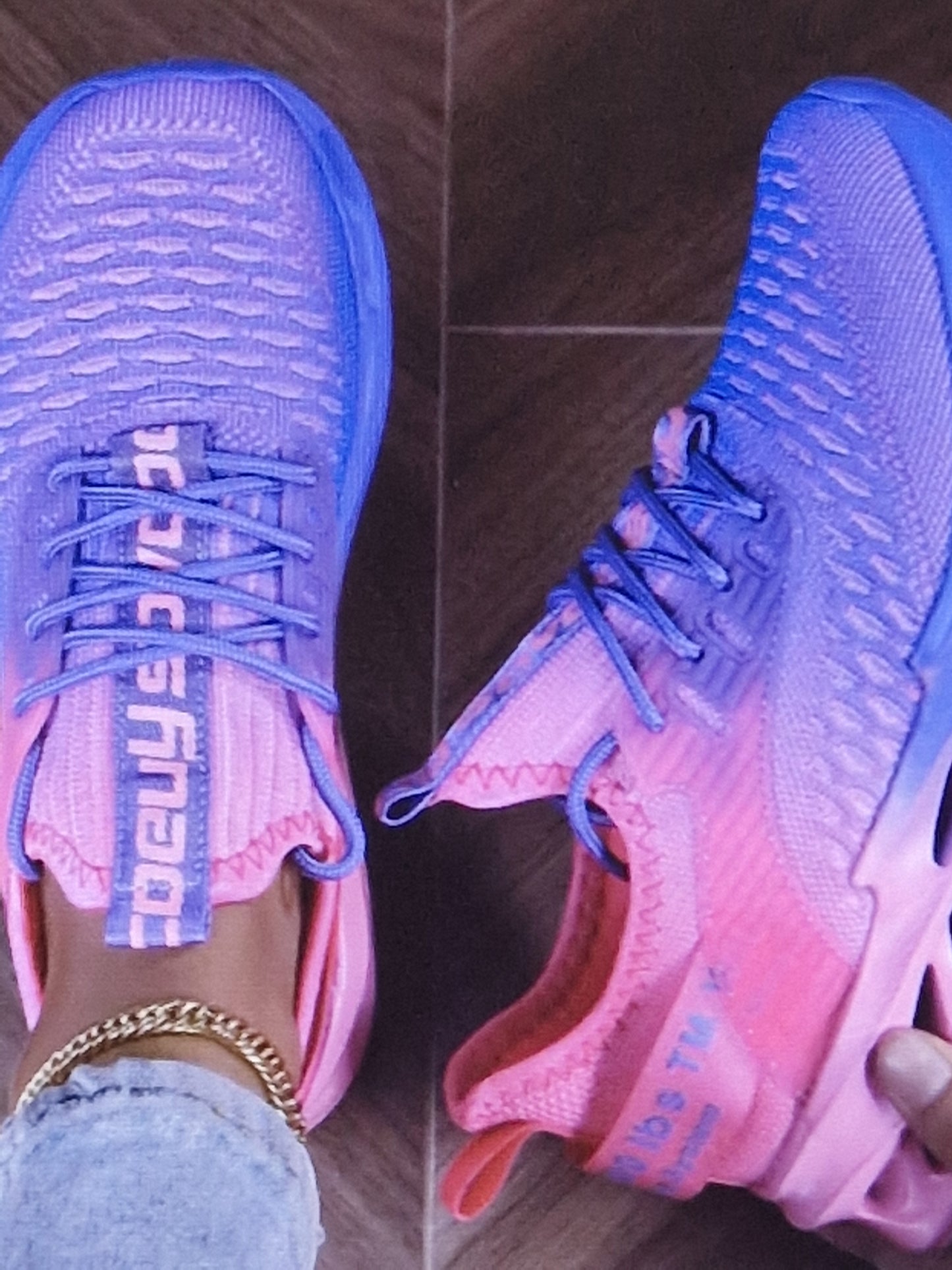 Women's pink purple trainers