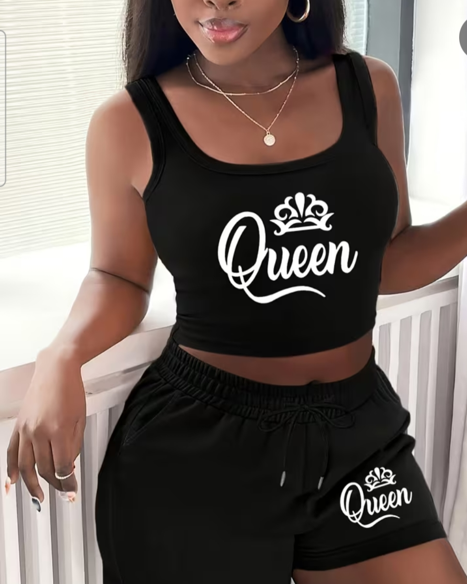 Womens vest top short set