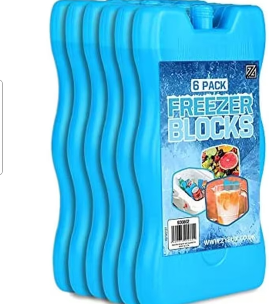 6 pack freezer ice blocks