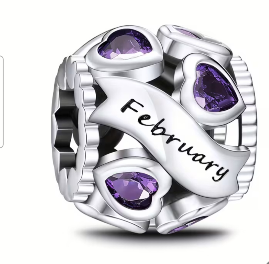 Birth month charms