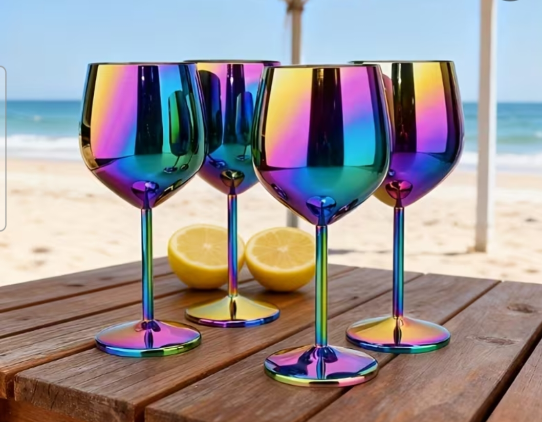 4 rainbow glasses