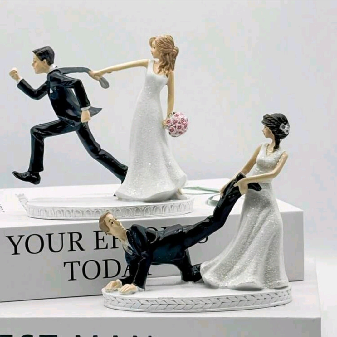 Vintage French wedding figurines