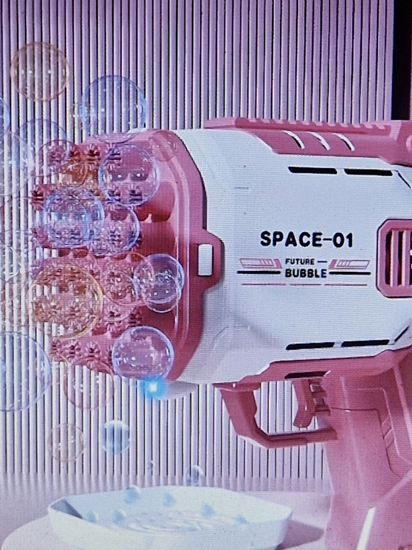 Boys and girls bubbles machine