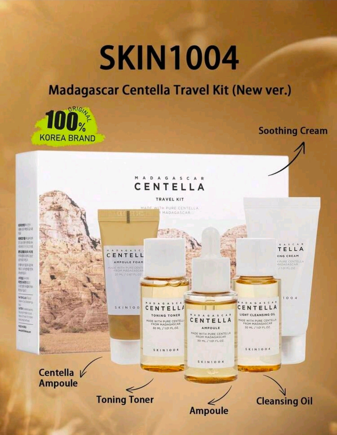 Madagascar Centella Travel Set