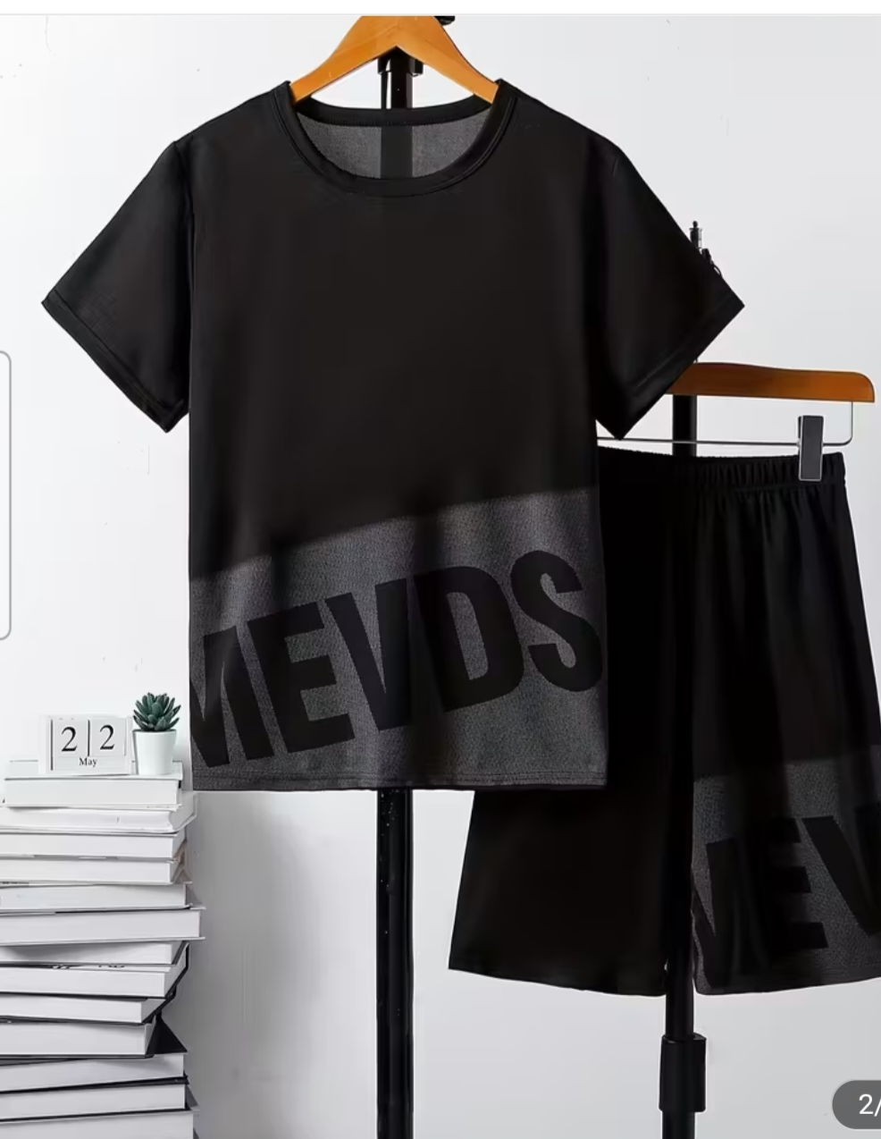 2pcs youth t shirt and short set