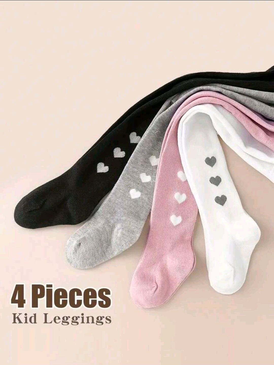 4 Pairs Girls tights