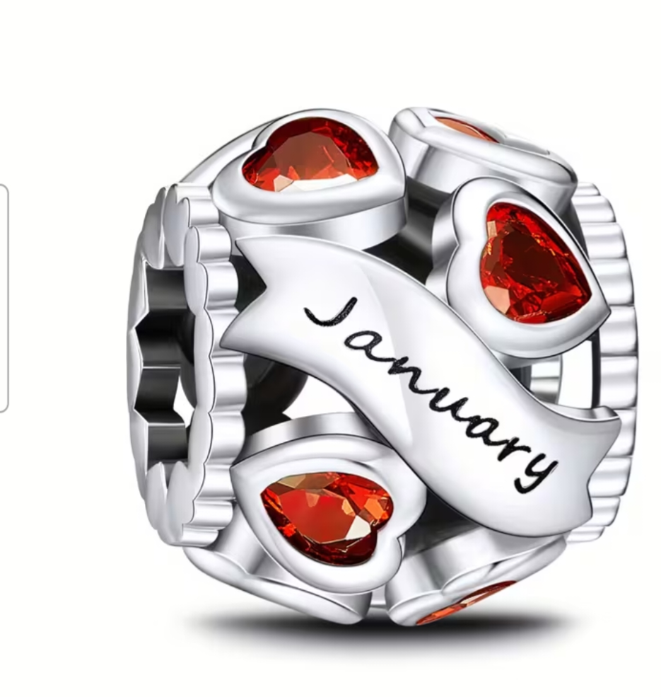 Birth month charms