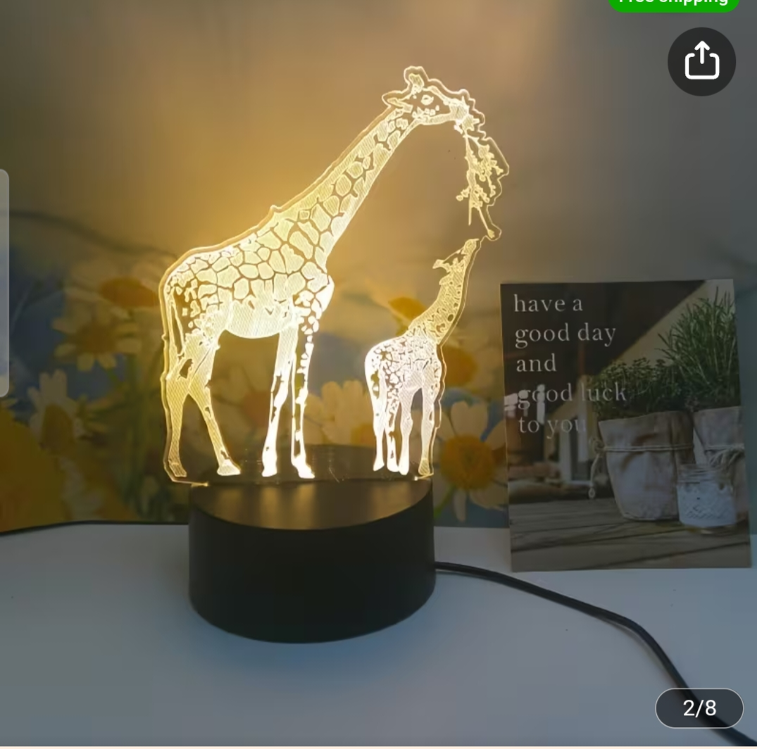 Giraffe lamp