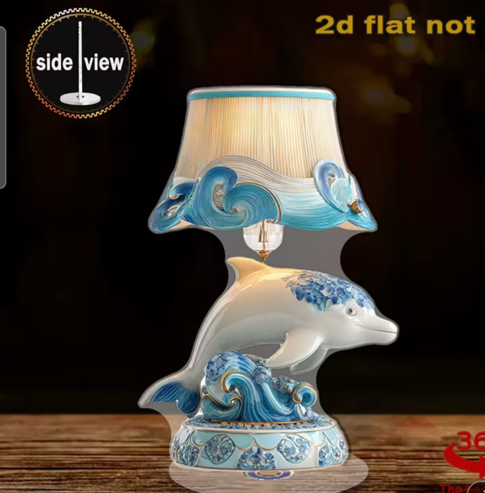 Dolphin lamp