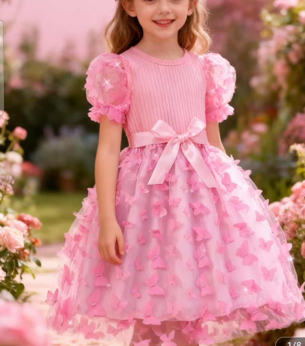Girls butterfly dress