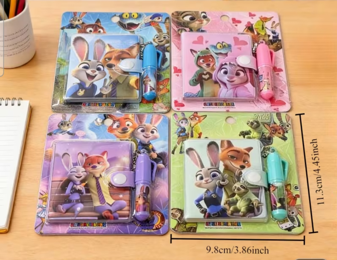 4 Disney notebook