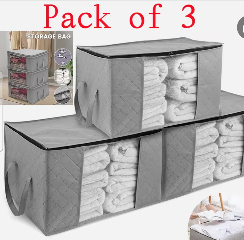 3 pack storage boxes