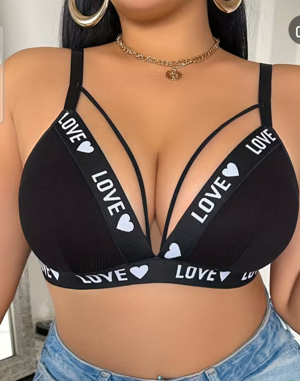 Women's unpadded plus size bra