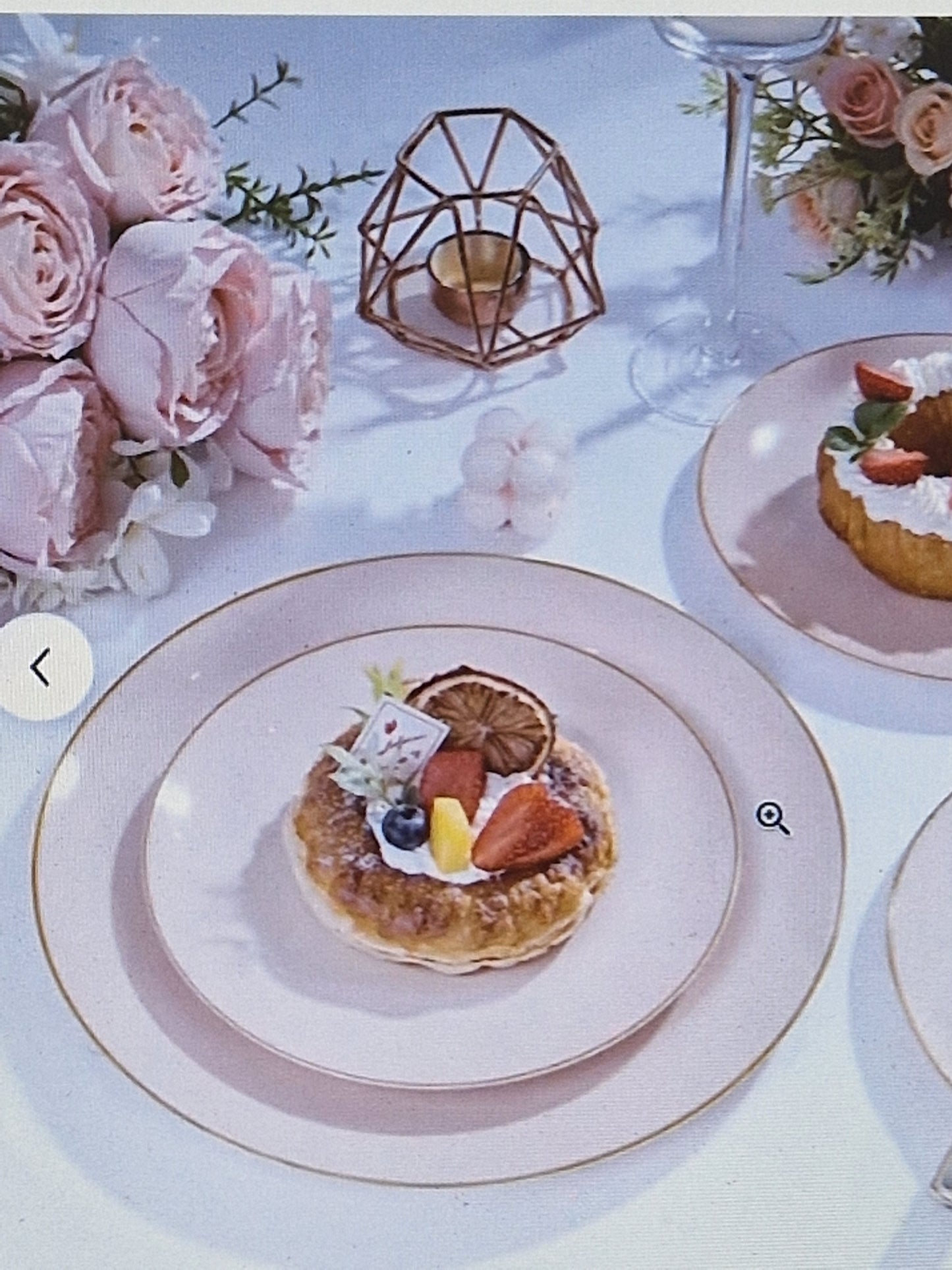 40pc pink dinner set