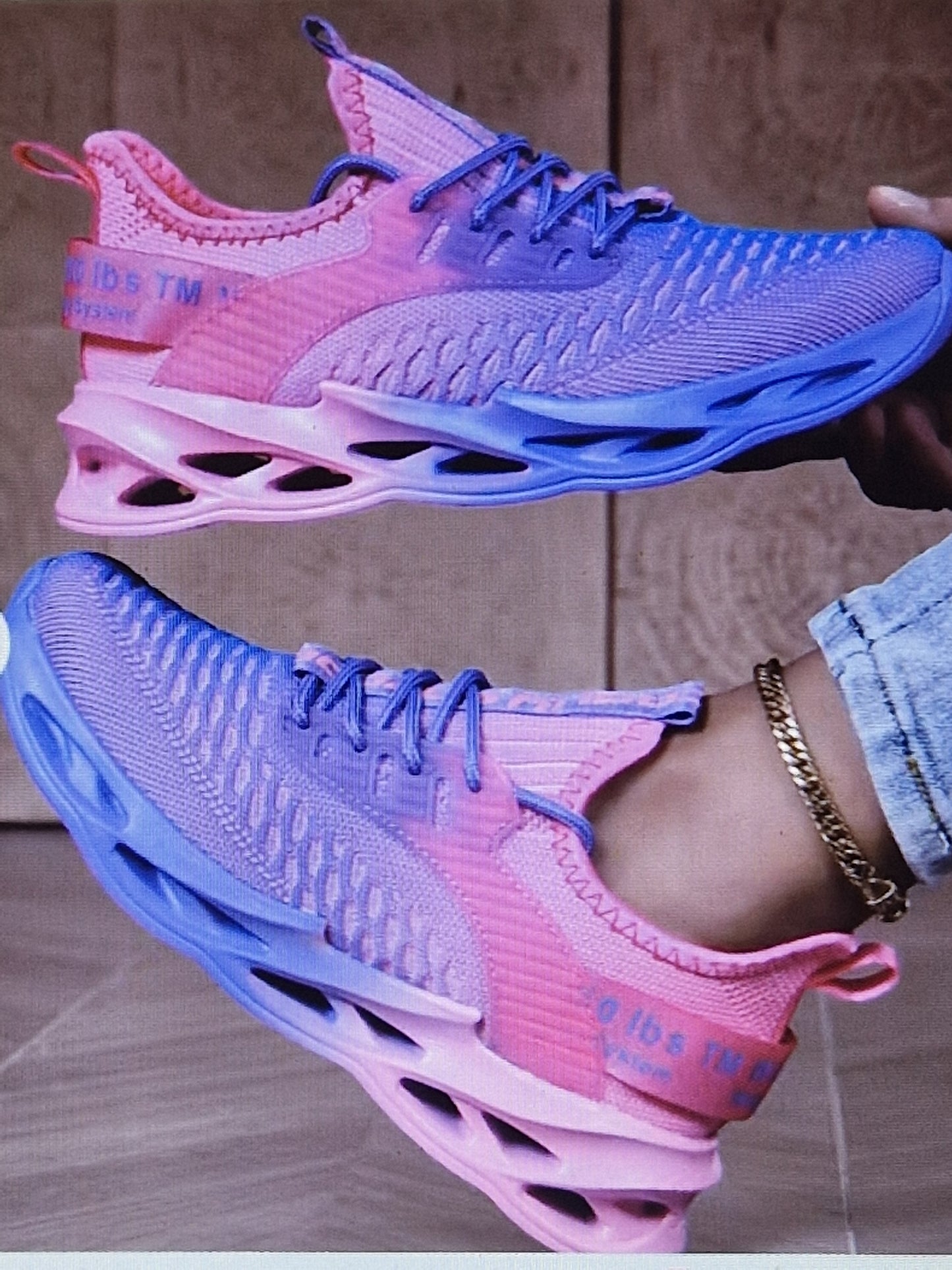 Women's pink purple trainers