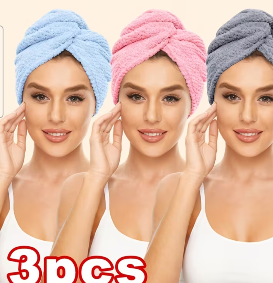 3pc microfiber towel set