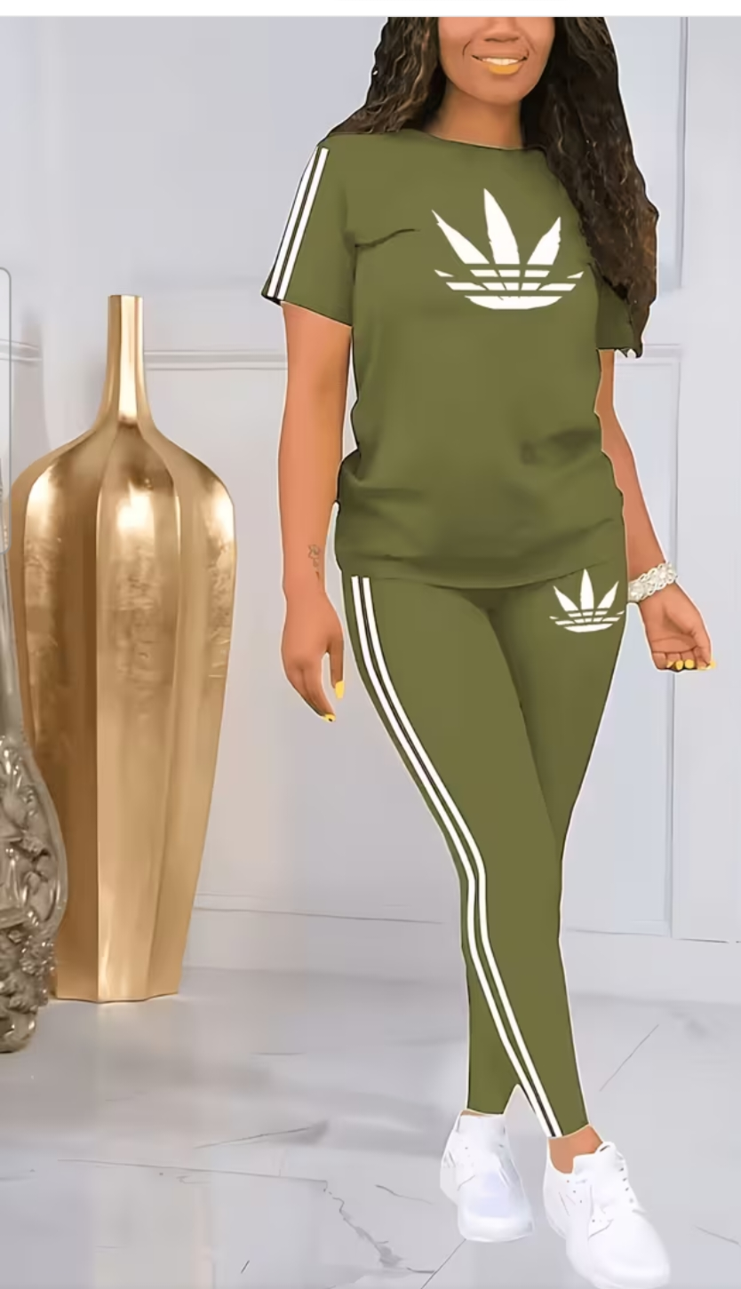 Women's 2pc legging t shirt set