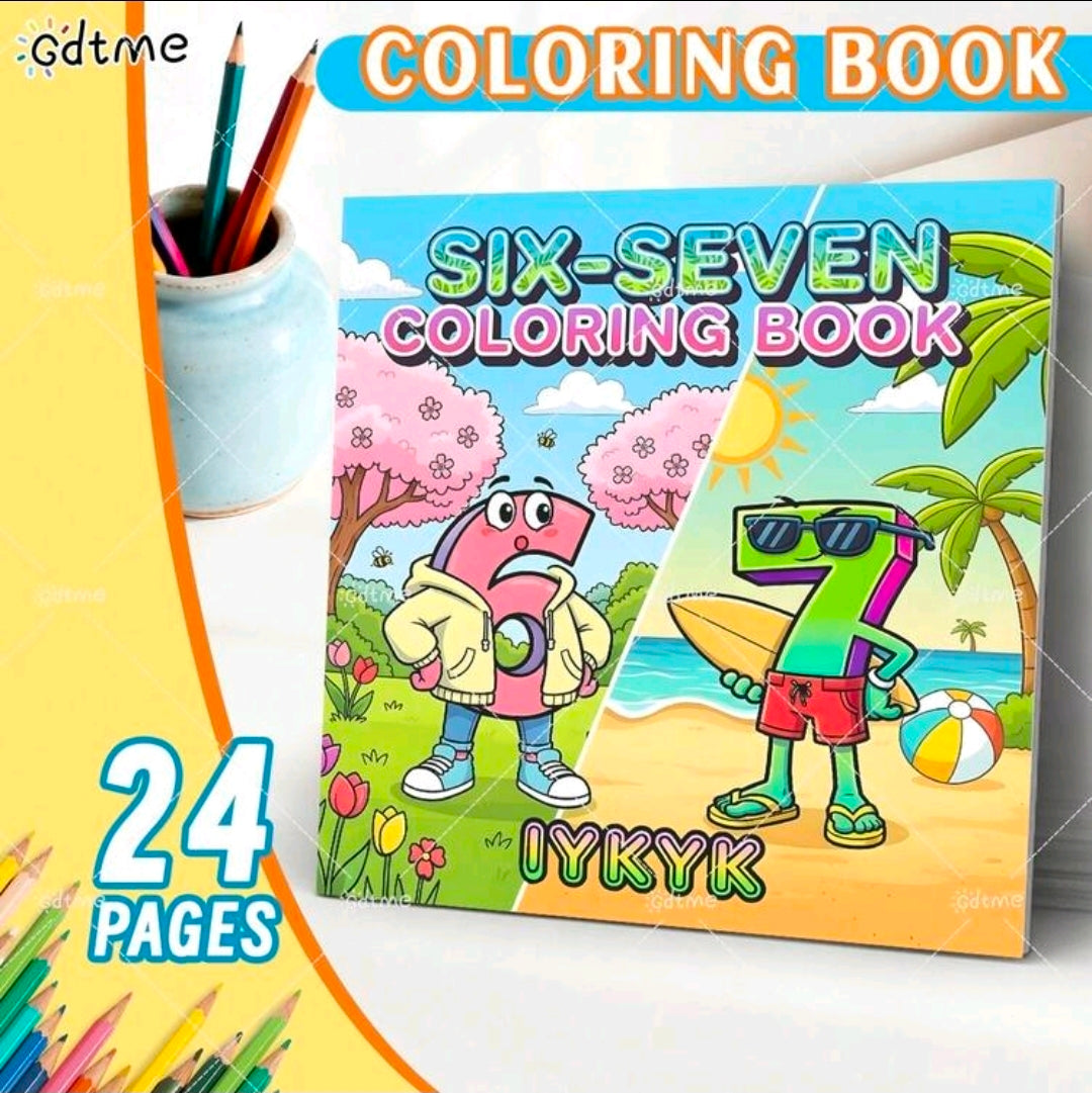 6-7 colouring book