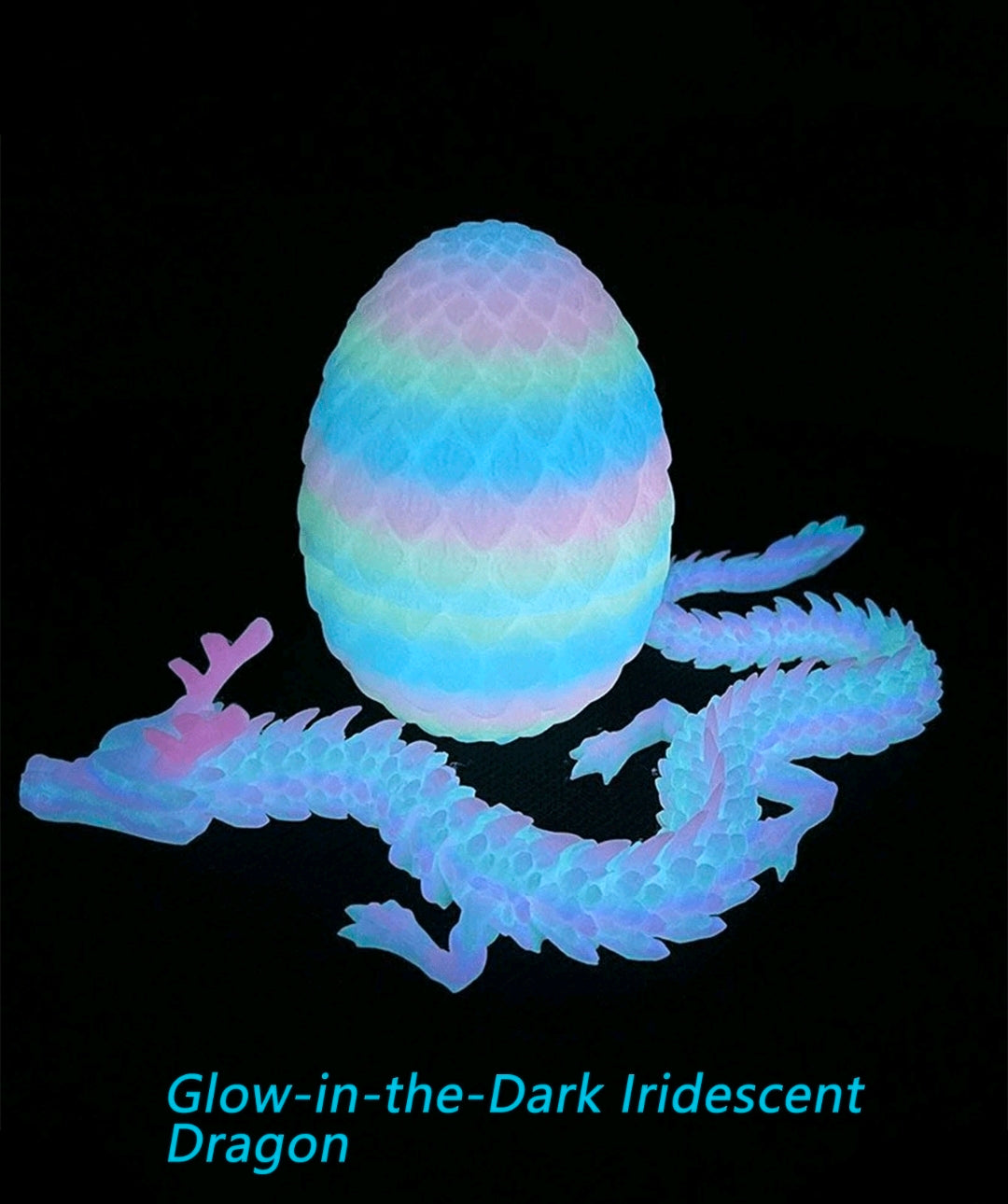 1pc Glowing Rainbow Dragon Egg