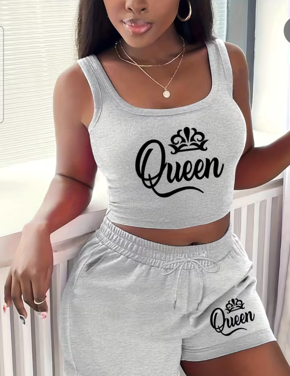 Womens vest top short set