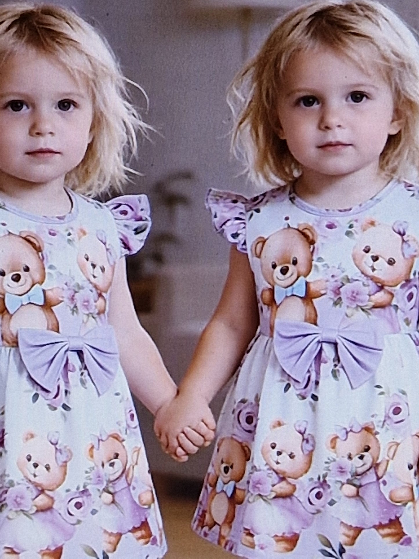 Girls floral bear dress