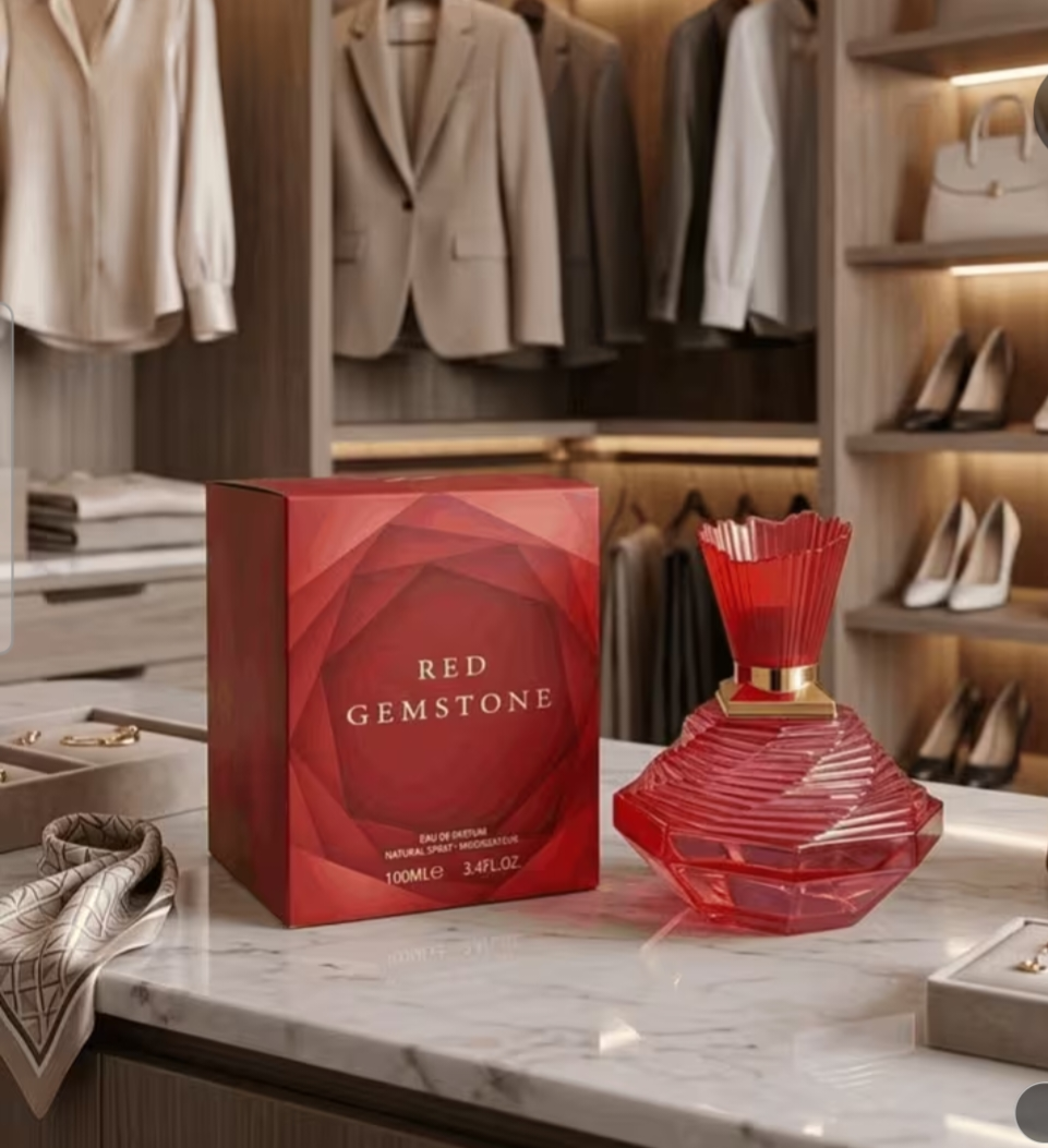 Red gemstone perfume