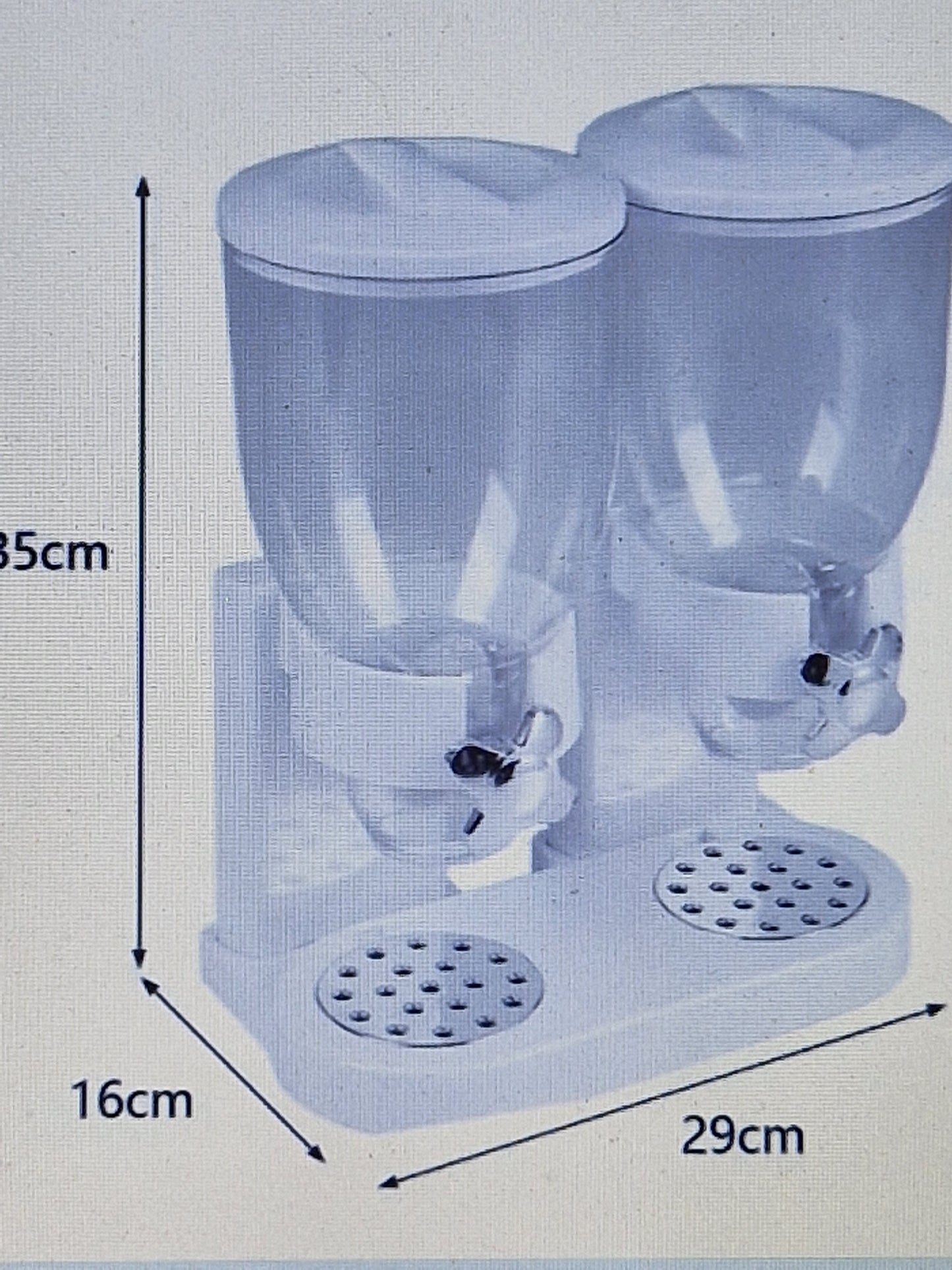 Double cereal dispenser