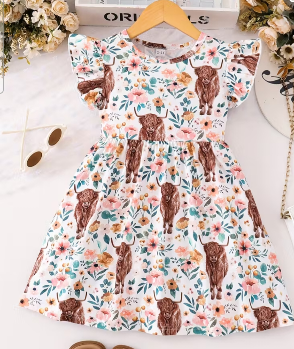 Girls floral dress