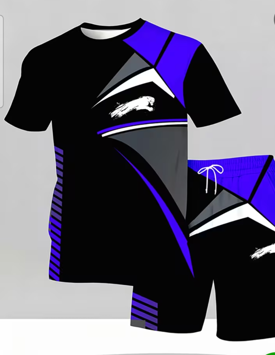 Mens t shirt and short set