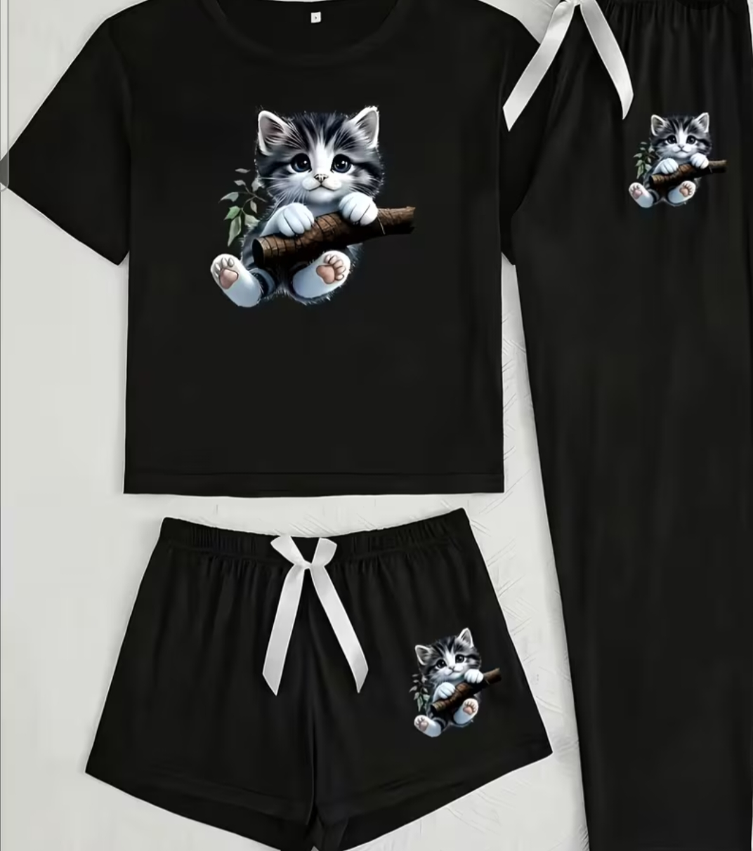 Womens 3pc pj's set