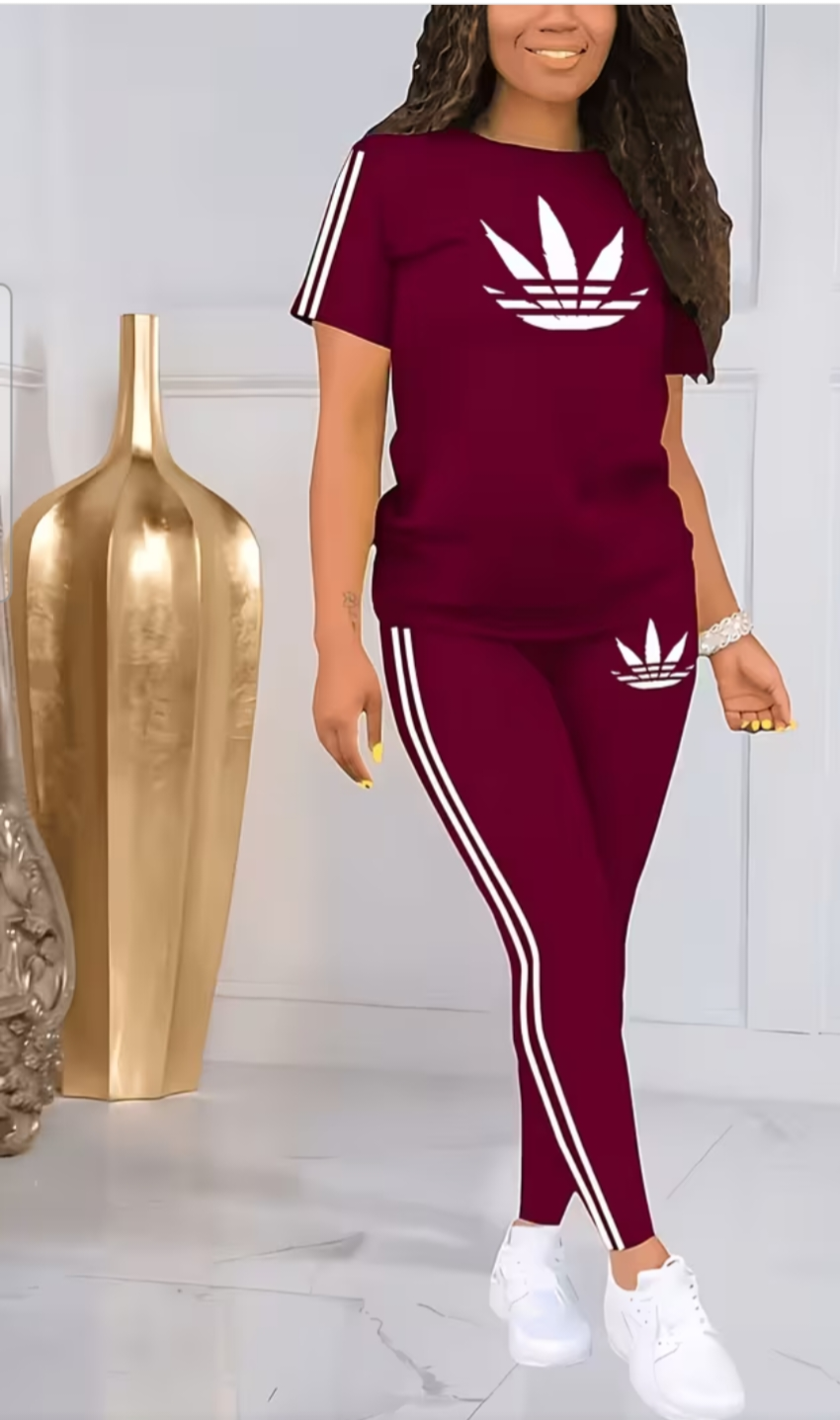 Women's 2pc legging t shirt set