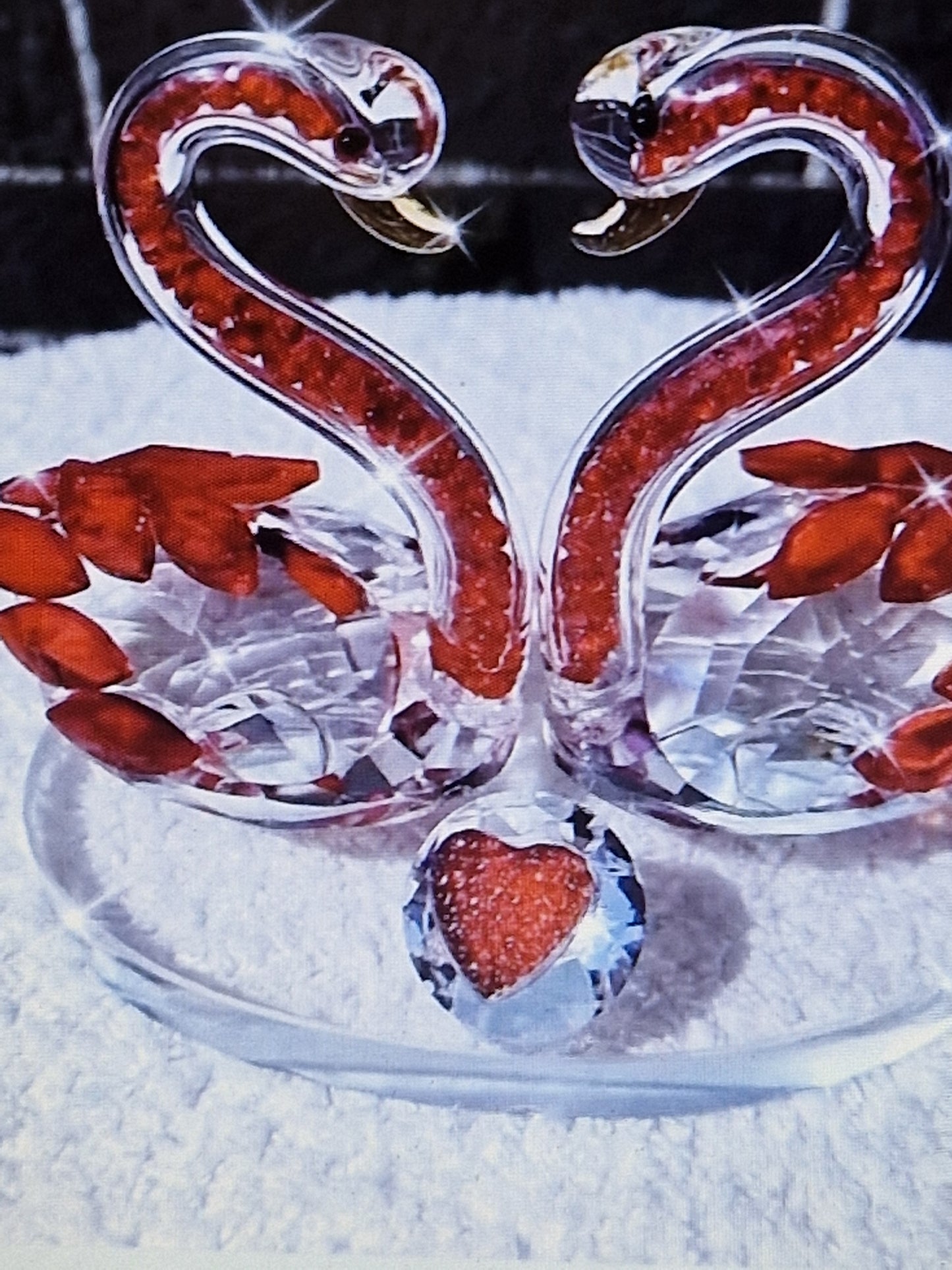 Crystal Swan statue