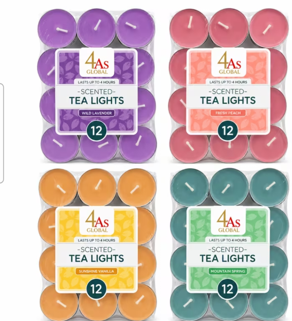 12pk scented candles