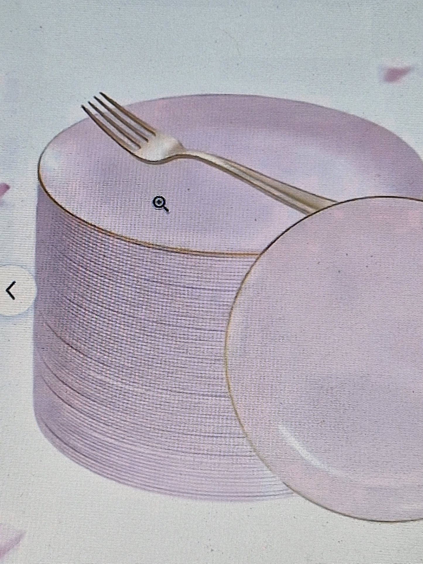 40pc pink dinner set