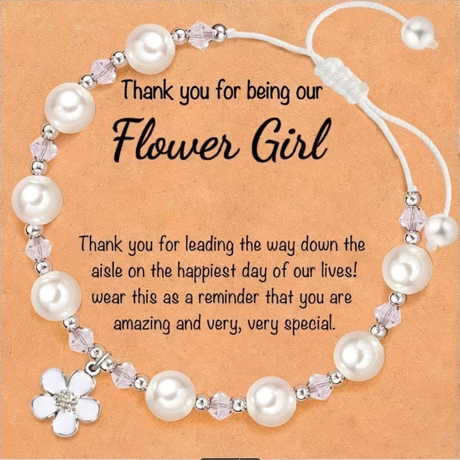 Flower girl bracelet