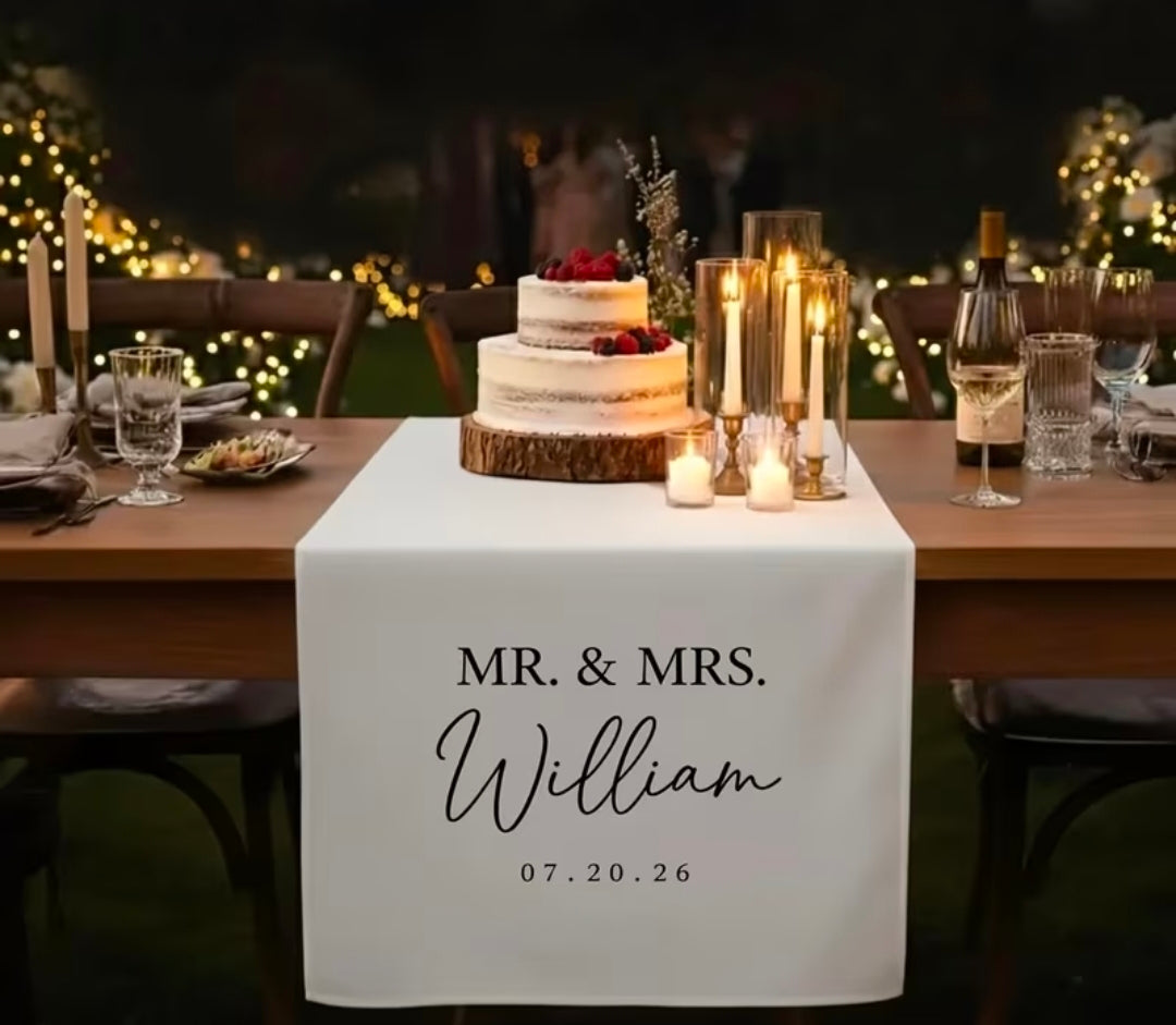 Personalized Table Banner