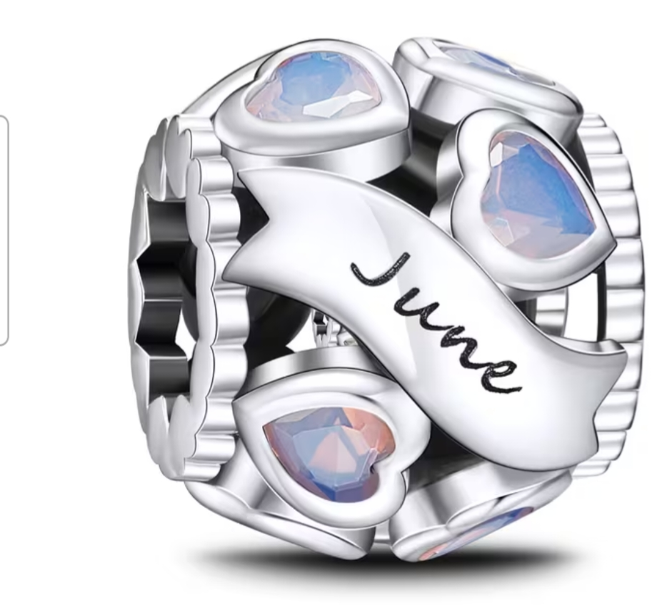 Birth month charms