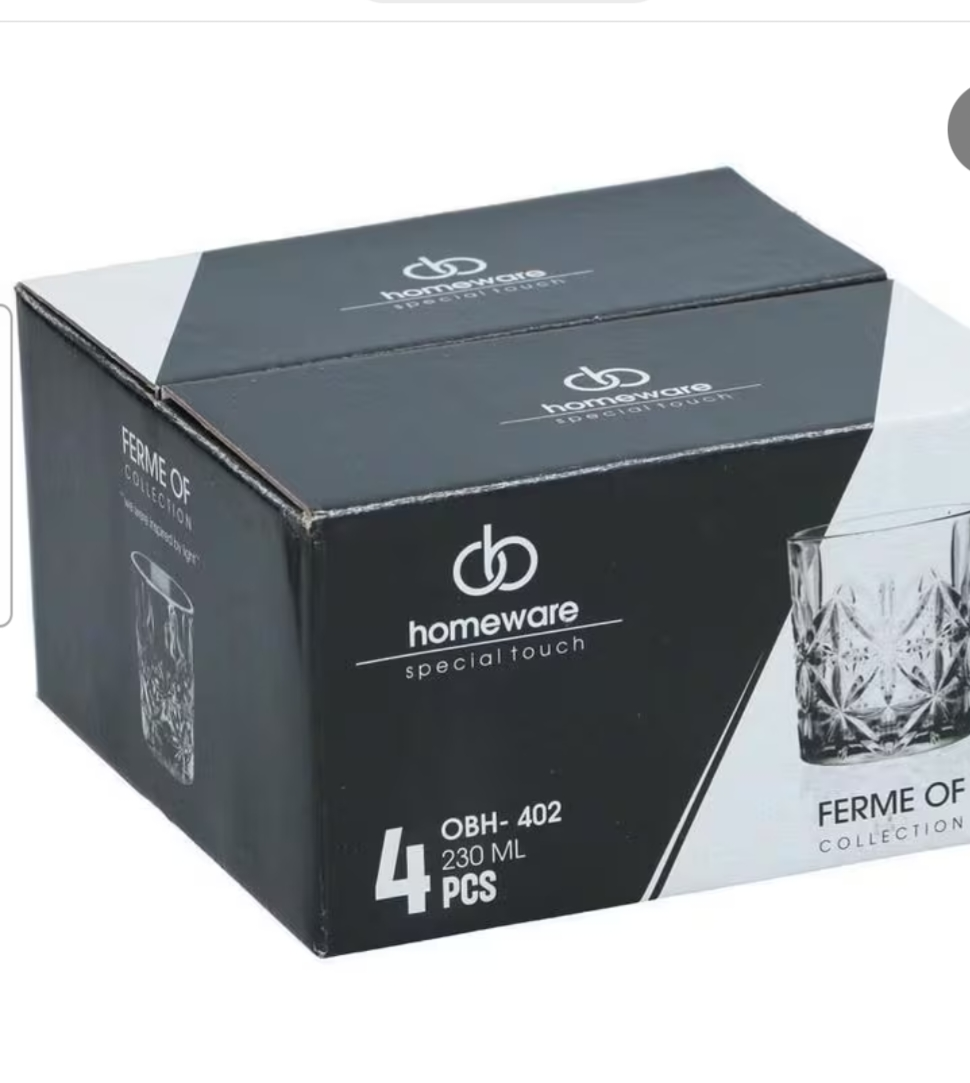 Elegant glass set