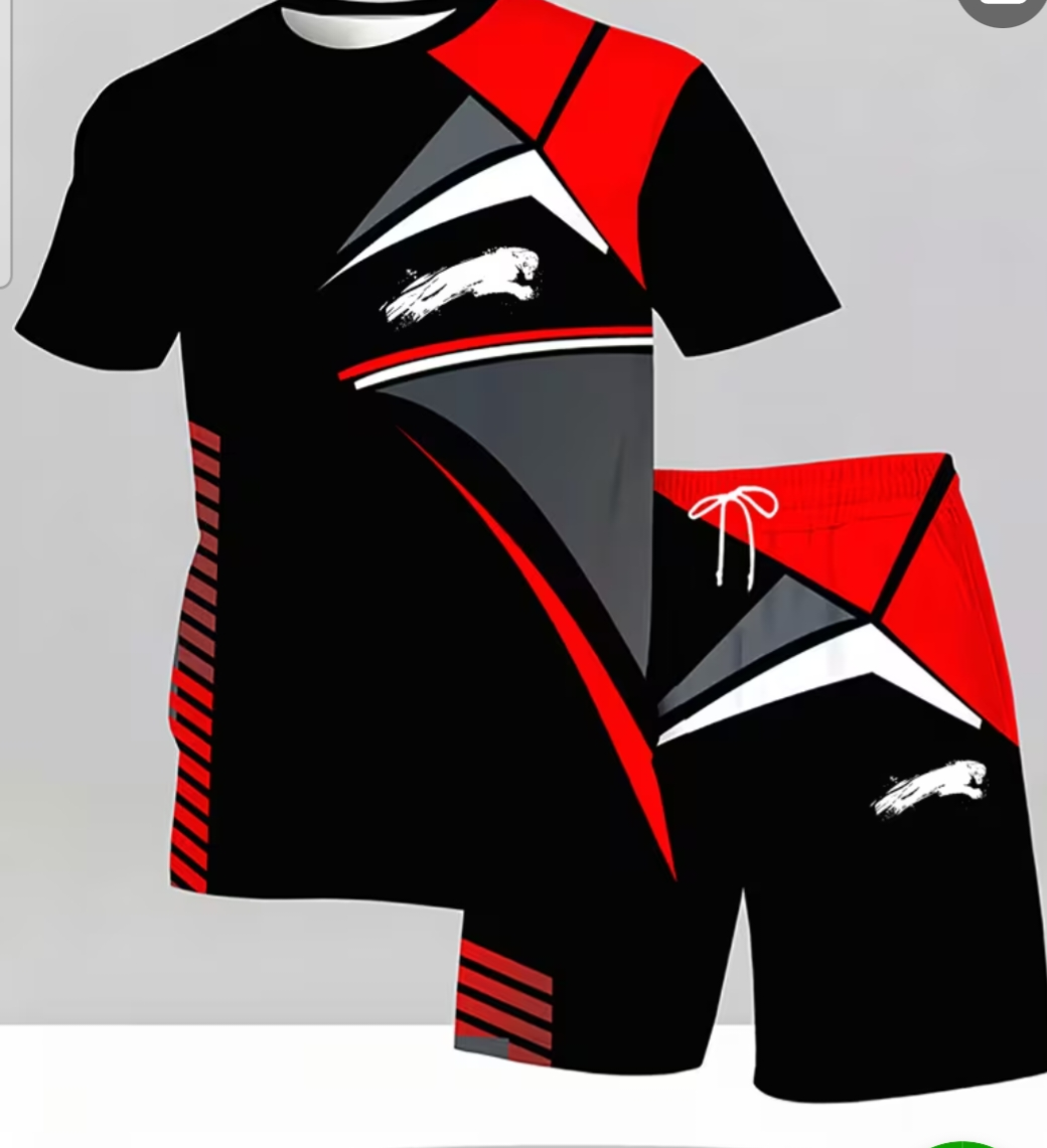 Mens t shirt and short set
