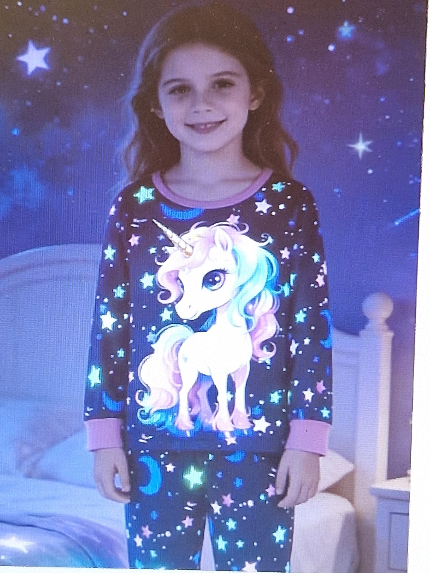 Girls 2pc unicorn set