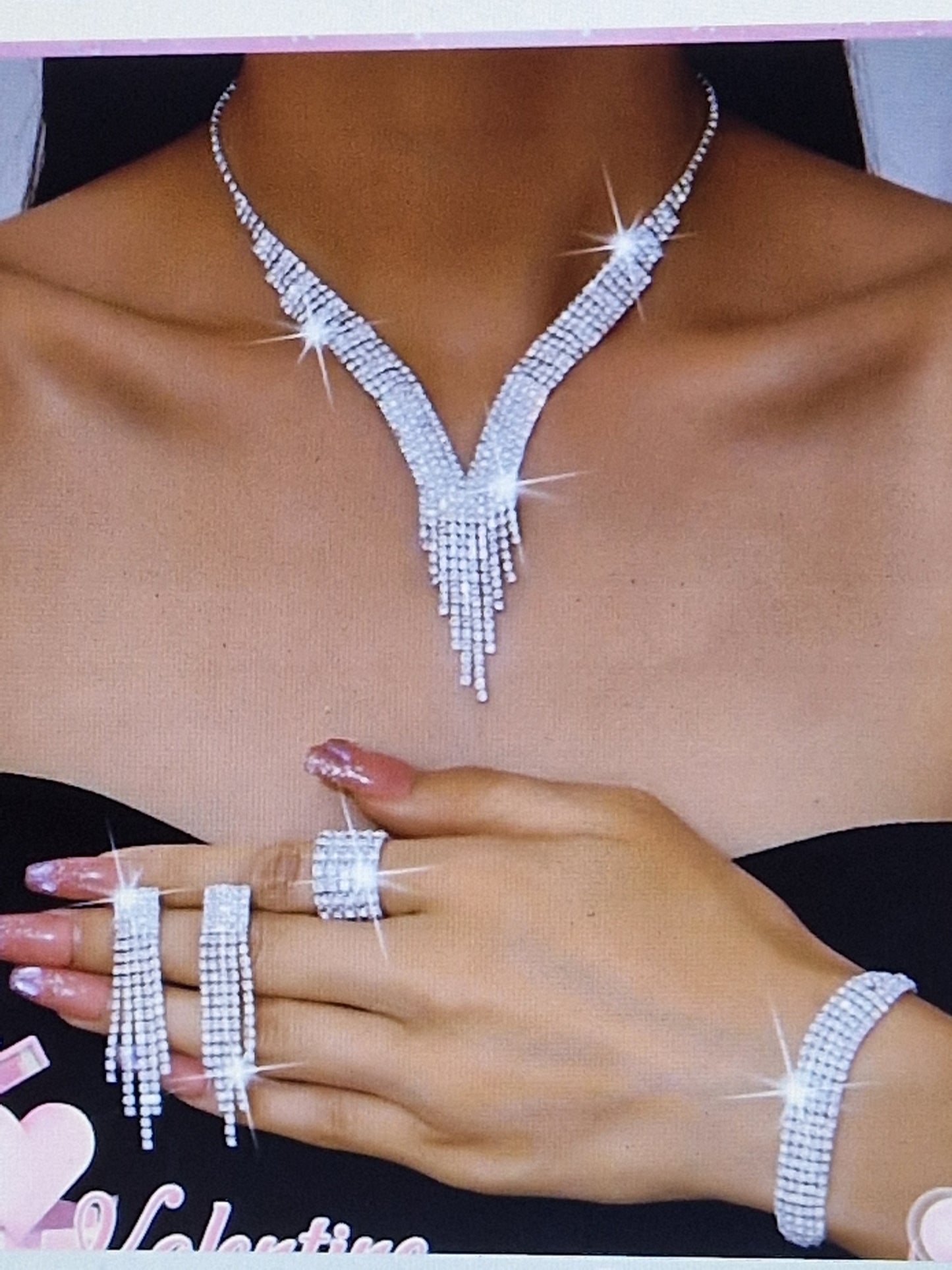 Rhinestone birthstone suite