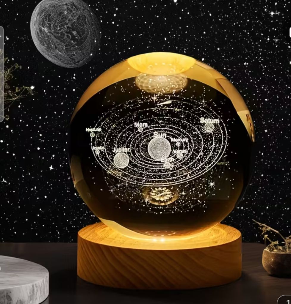 Crystal night lamp